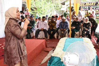 Nawal Lubis Resmikan Pembangunan Rumah Tahfiz Quran Yayasan Ilham Ayat Secanggang